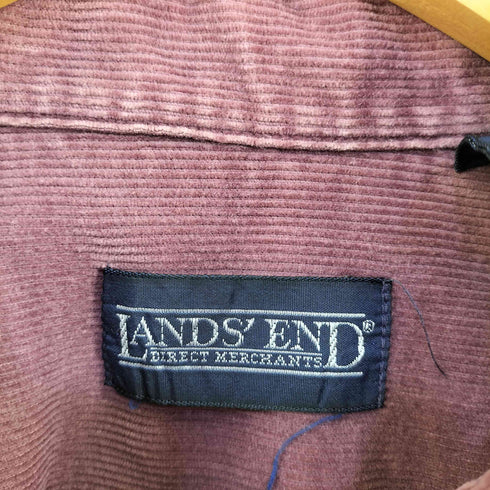 ランズエンド LANDS END 90s USA製 コーデュロイ ボタンダウンシャツ メンズ import:XL
